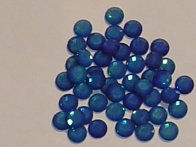 1 Gross 6ss WHITEOPAL/SKY BLUE HOTFIX European Rhinestones